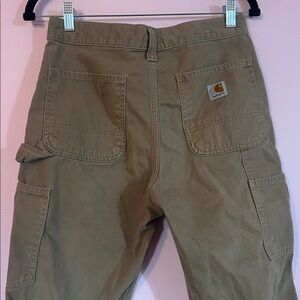 Carhartt Brown Tan Relaxed Fit Work Pants